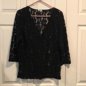 Old Navy Perfect Fit black lace top